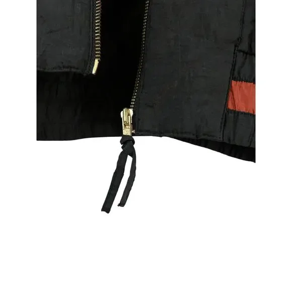 Vintage 90s RE Sport River Edge Bomber Jacket M Nylon Geometric Colorblock Retro - Picture 9 of 16